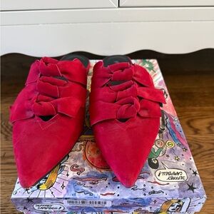 Jeffrey Campbell Red Bow Slides